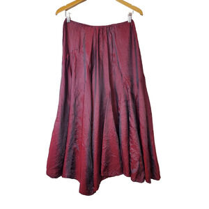Working Overtime Midi Maxi Skirt women Made In Italy Art To Wear Lagenlook Full